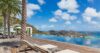 Infinity pool with sun loungers and panoramic ocean view at luxury villa rental in St Barts