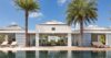 Luxury villa with palm trees and infinity pool at private St Barts villa rental