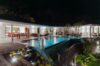 Elegant villa pool terrace in St Barths opening to endless horizon and sea breeze
