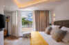 Bright bedroom with pool access and terrace view at Villa Plumbago, Colombier, St Barthelemy vacation rentals