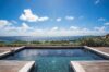Infinity pool overlooking the Caribbean Sea at a private villa in St Barts
