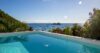 villa pool overlooking Gustavia harbor and the Caribbean Sea at luxury St Barts vacation rental