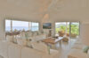 Spacious living room with sea views and soft neutral decor at a luxury St Barts villa rental.