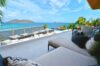 Terrace lounge with panoramic ocean view at Villa Plumbago, Colombier, luxury villas St Barts.